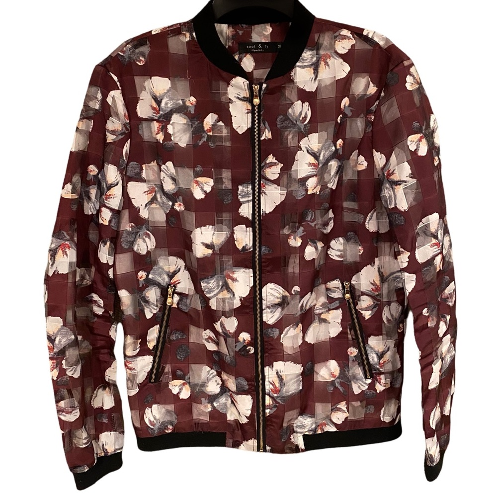 **LIKE NEW** Soot & Ty London. Bomber Jacket. Size M.